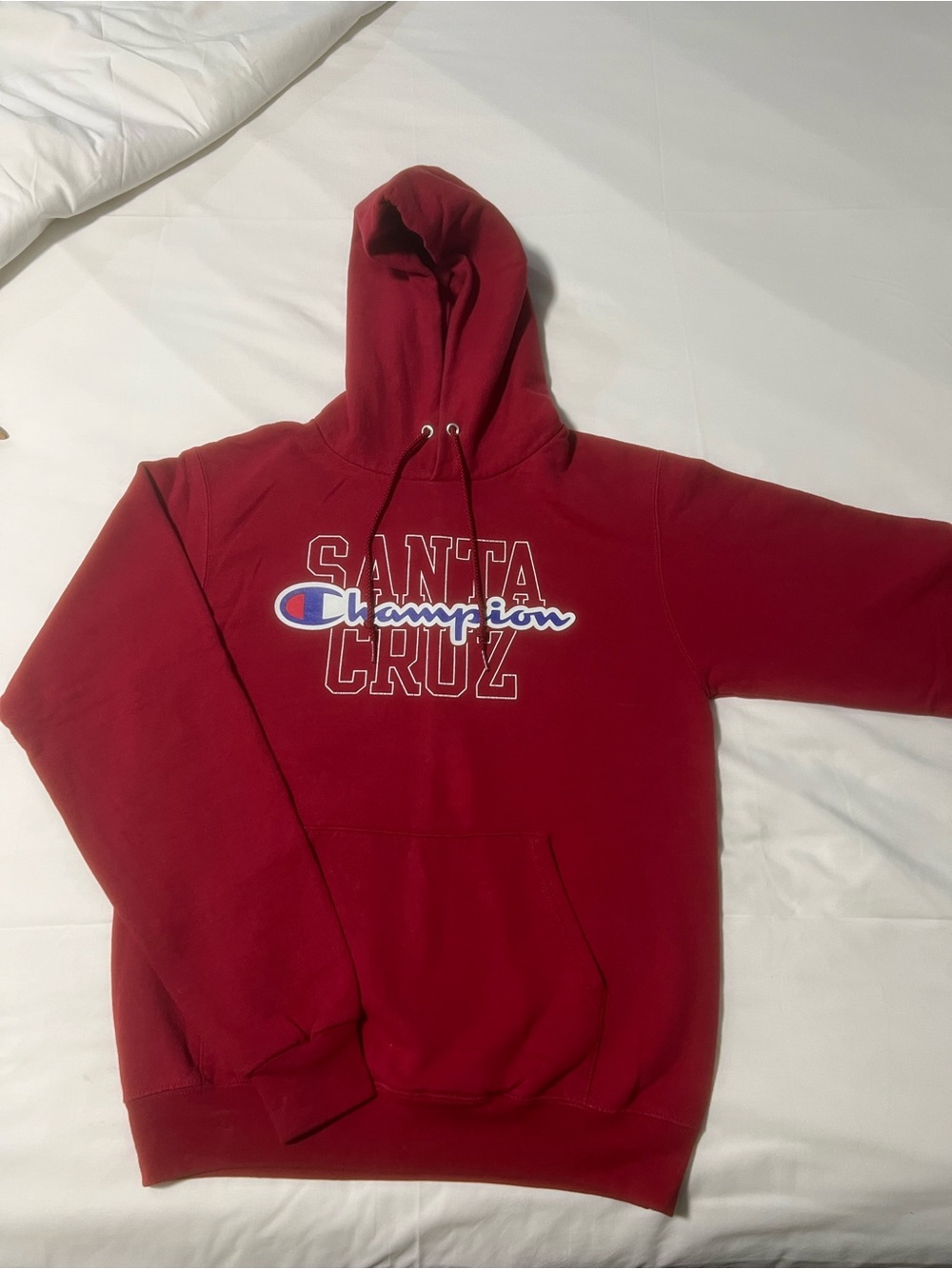 Champion Santa Cruz Red Collegiate Graphic Hoodie Men’s S